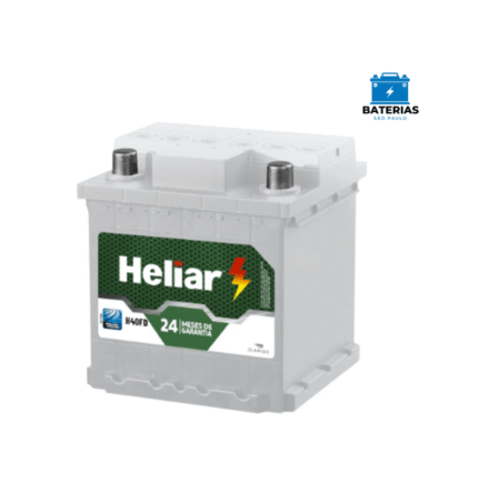 Bateria Heliar 38 Amperes H38JD Caixa Branca - Polo Direito