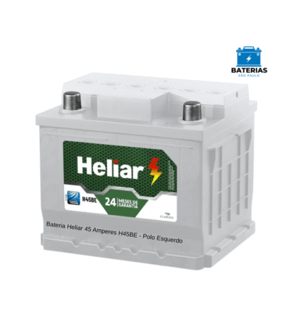 Bateria Heliar 45 Amperes H45BE - Polo Esquerdo