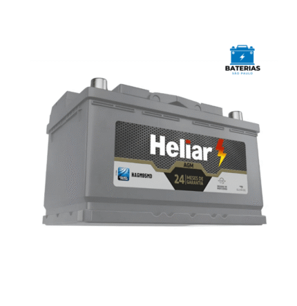 Bateria Heliar Start Stop AGM 105 Amperes (HAGM105SD) - Polo Direito
