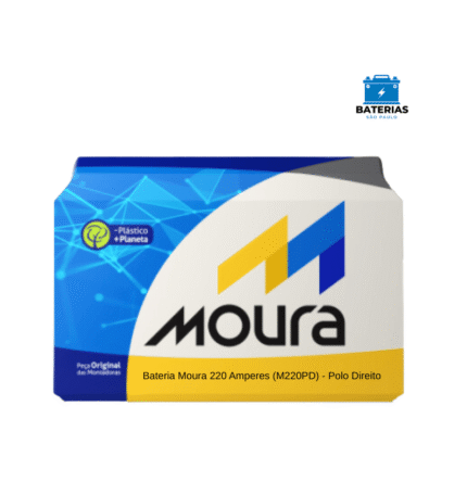 Bateria Moura 220 Amperes (M220PD) - Polo Direito
