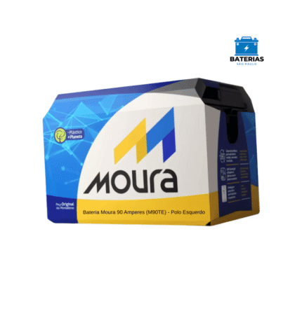 Bateria Moura 90 Amperes (M90TE) - Polo Esquerdo