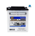 Bateria Moura Moto 12 Amperes (MV12E) - VENTILADA - Polo Esquerdo
