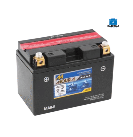 Bateria Moura Moto 9 Amperes (MA9E) - AGM/VRLA - Polo Esquerdo
