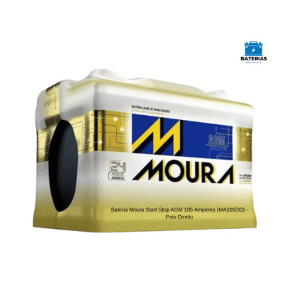 Bateria Moura Start Stop AGM 105 Amperes (MA105DD) - Polo Direito