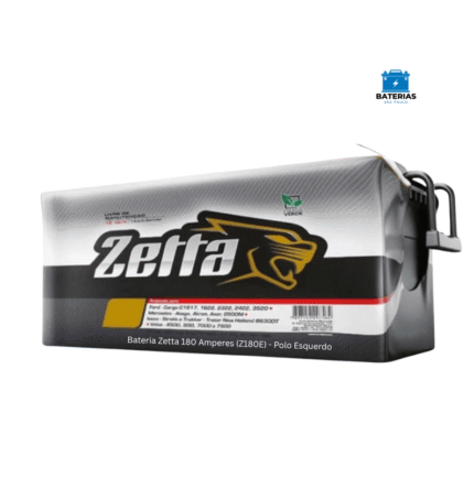 Bateria Zetta 180 Amperes (Z180E) - Polo Esquerdo