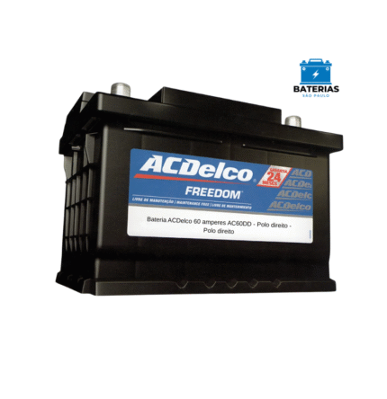 Bateria ACDelco 60 amperes AC60DD - Polo direito